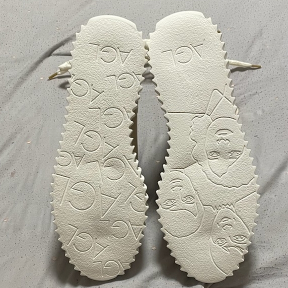 AGL DROMO leather biker boot off white women size EU 37.5 or US 7.5 - Picture 2 of 10